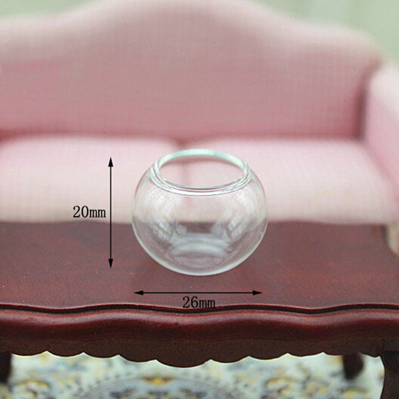 1PC Dollhouse Miniature Glass  - Fish Aquarium Home ulasan dan harga