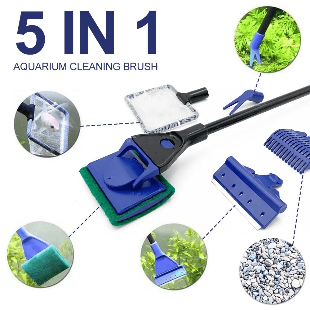 5in1 Aquarium Cleaning Tool Pl - Algae Scraper Blade ulasan dan harga