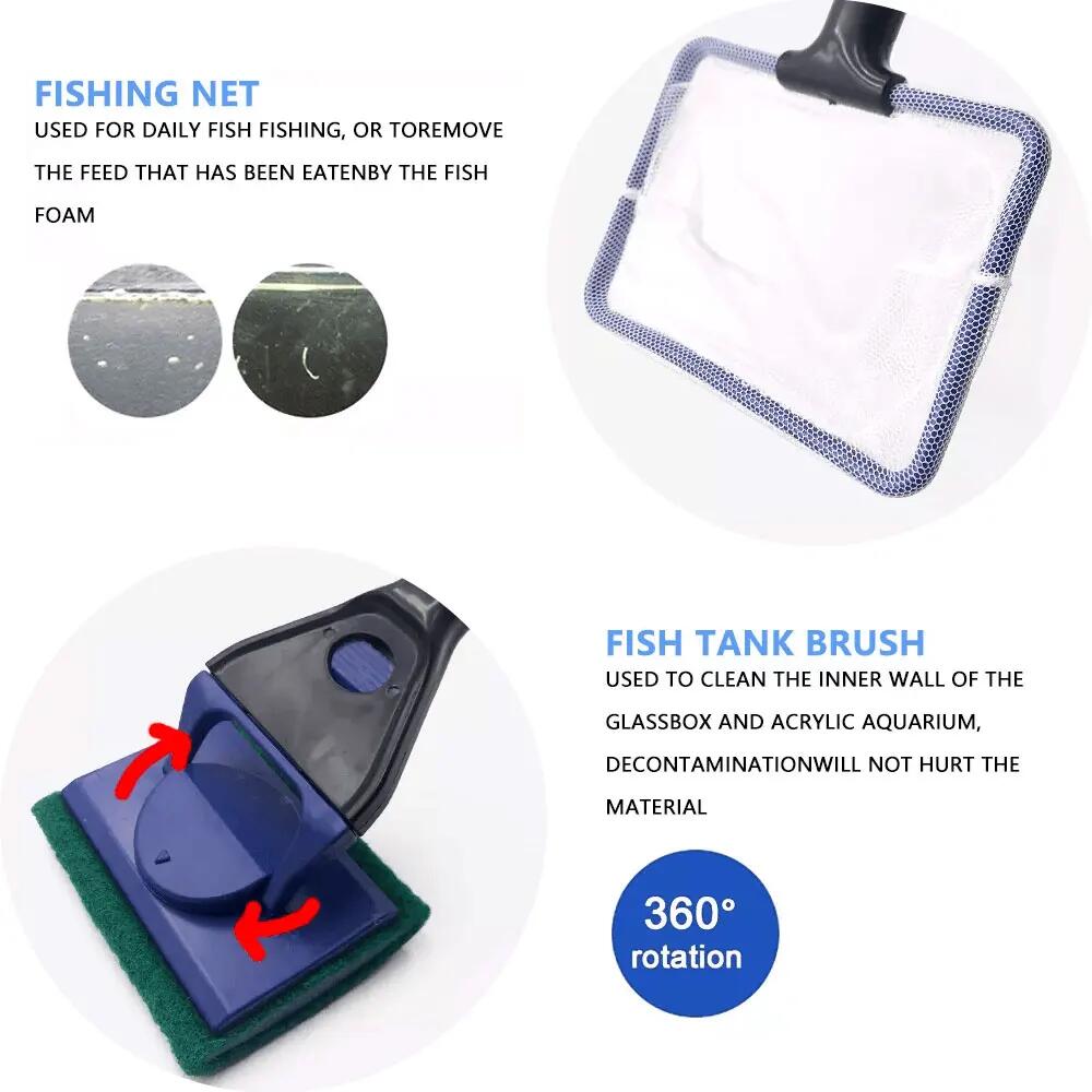 5in1 Aquarium Cleaning Tool Pl - Algae Scraper Blade ulasan dan harga