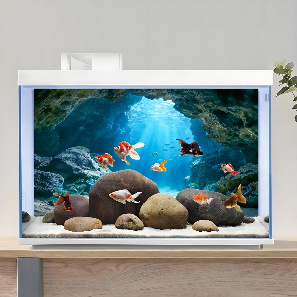Deep Sea Blue Hole，Fish tank b - Aquarium Fish Poster ulasan dan harga