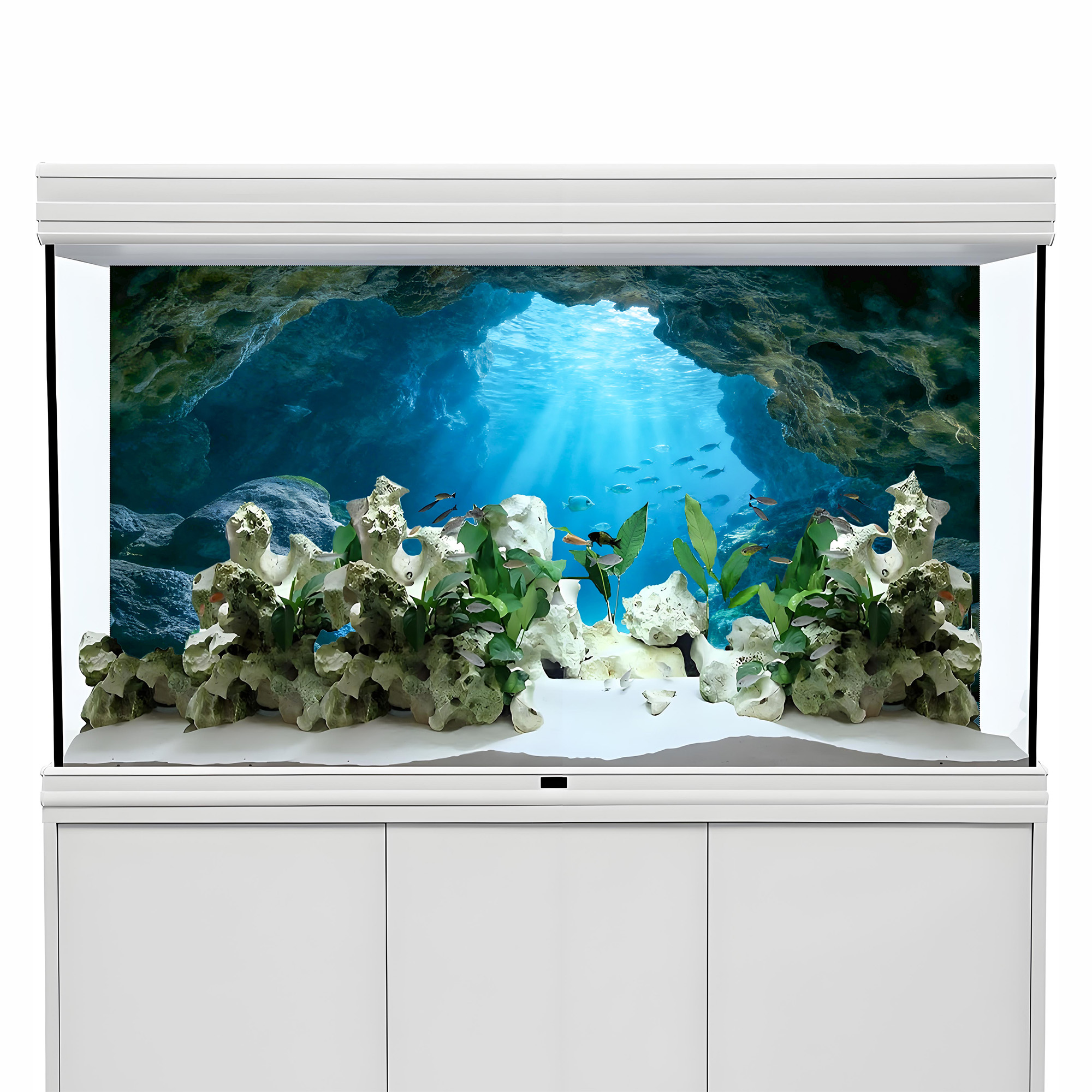 Deep Sea Blue Hole，Fish tank b - Aquarium Fish Poster ulasan dan harga