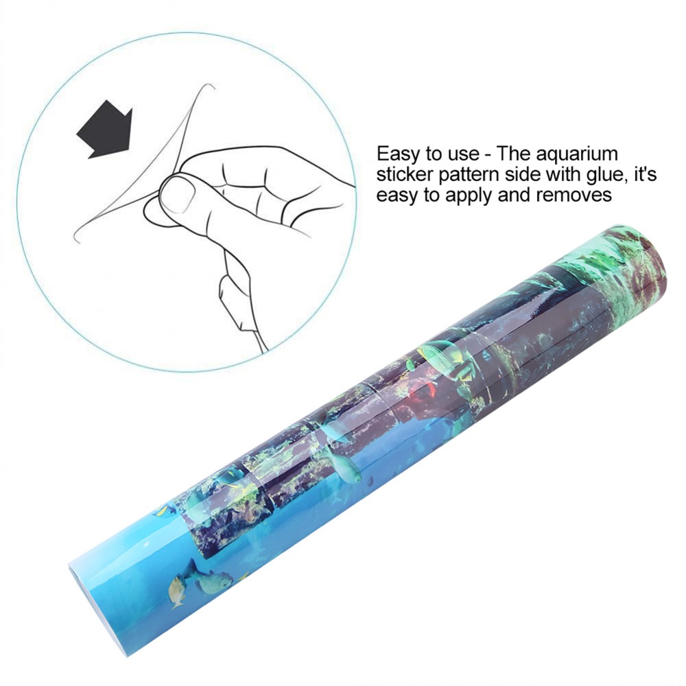 Background Sticker Undersea Th - Aquarium Fish Poster ulasan dan harga