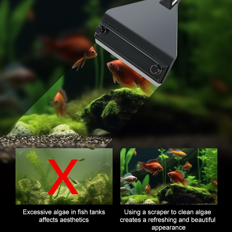 Aquarium Algae Remover Aluminu - Algae Scraper Blade ulasan dan harga