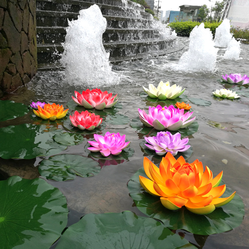 10cm/18cm Artificial Lotus Fak - Aquarium Fish Types ulasan dan harga