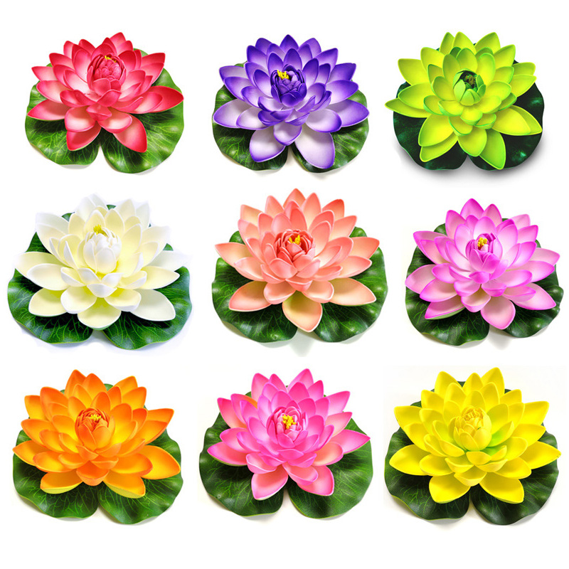 10cm/18cm Artificial Lotus Fak - Aquarium Fish Types ulasan dan harga