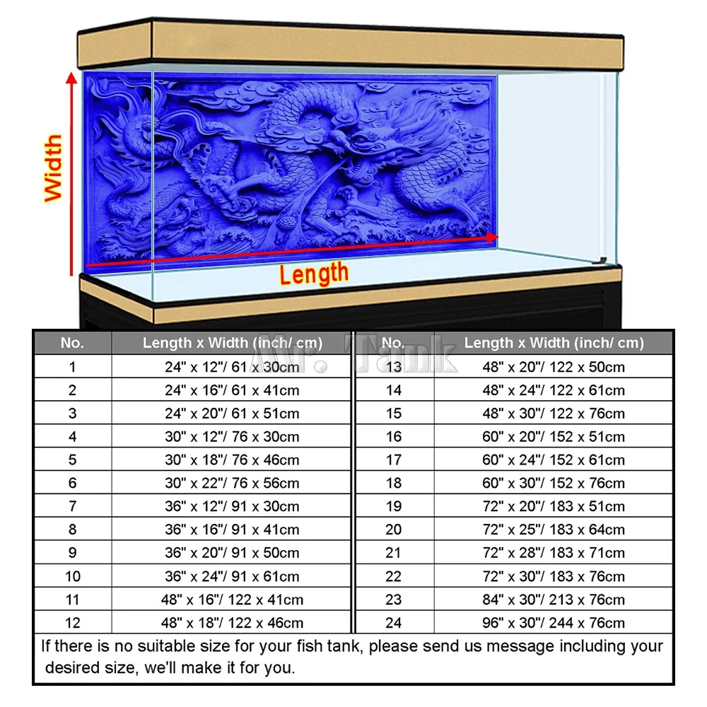 Custom Size Aquarium Backgroun - Aquarium Fish Poster ulasan dan harga