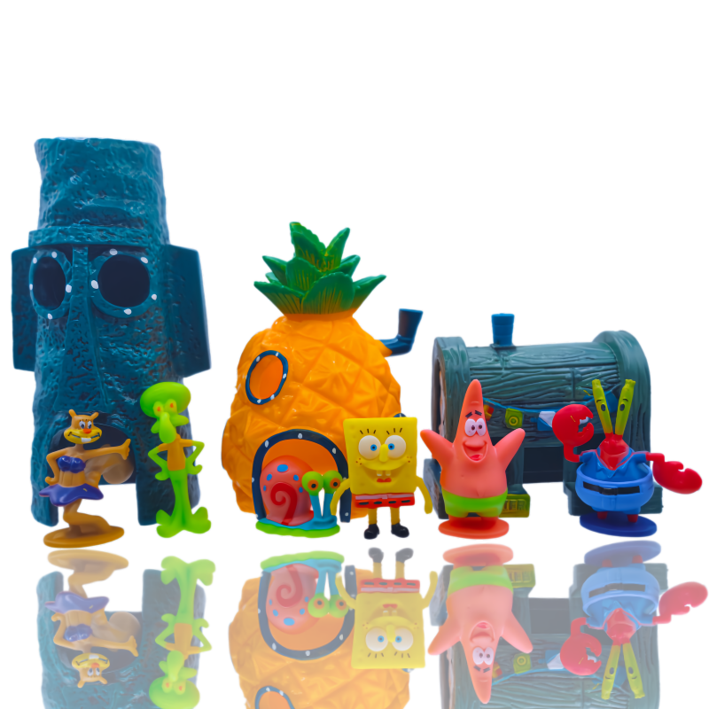 6pcs SpongeBob Fish Tank Decor - Aquarium Fish Types ulasan dan harga