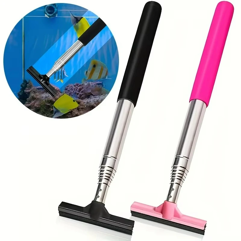 Telescopic Aquarium Scraper Br - Algae Scraper Blade ulasan dan harga
