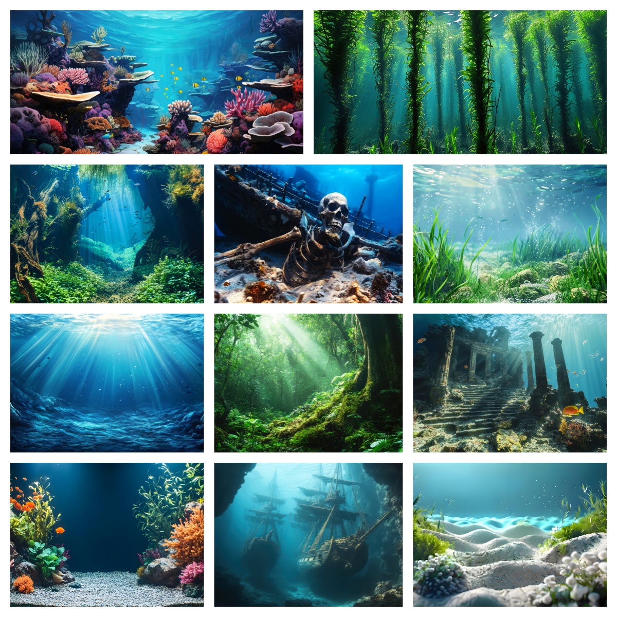 Thick Self-Adhesive Aquarium B - Aquarium Fish Poster ulasan dan harga