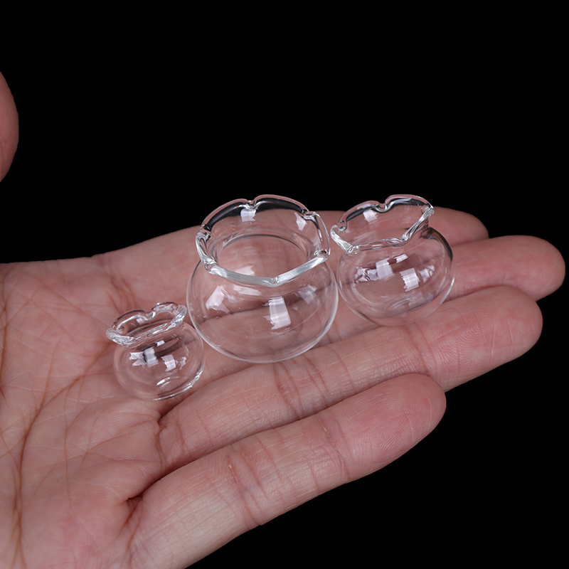1:12 Dollhouse Miniature Glass - Fish Aquarium Home ulasan dan harga