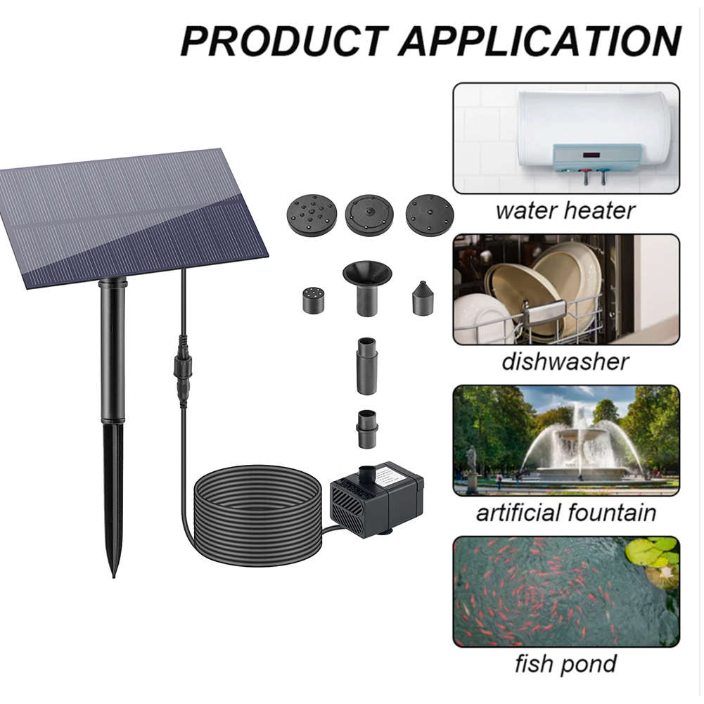 5W 5V Solar Water Pump Garden  - Fish Aquarium Home ulasan dan harga