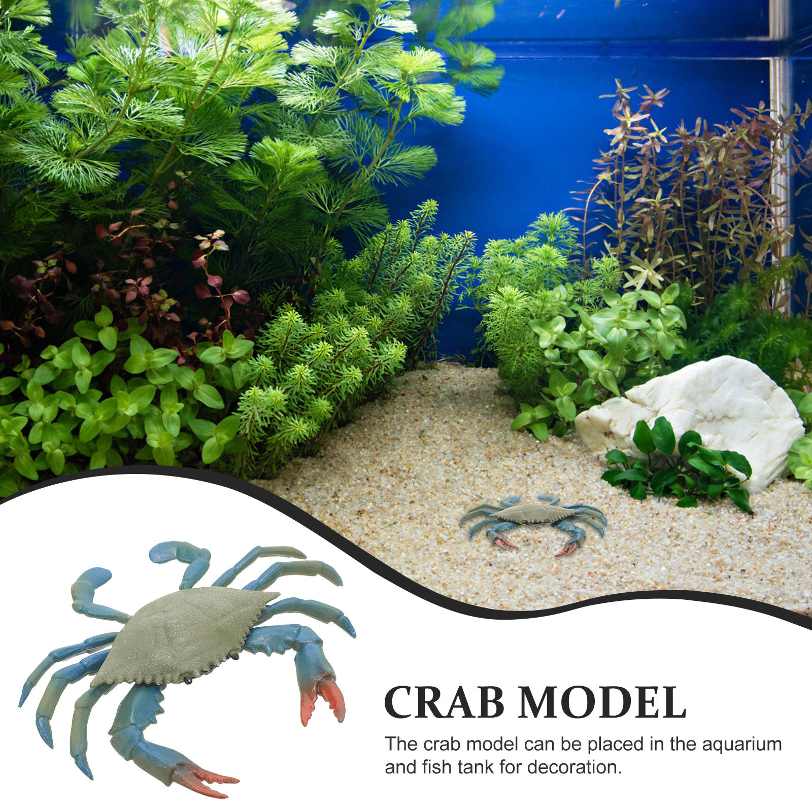 Realistic Simulation Crab Deco - Fish Aquarium Home ulasan dan harga