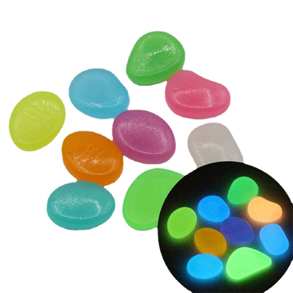 50pcs Luminous Stone Fluoresce - Fish Aquarium Home ulasan dan harga