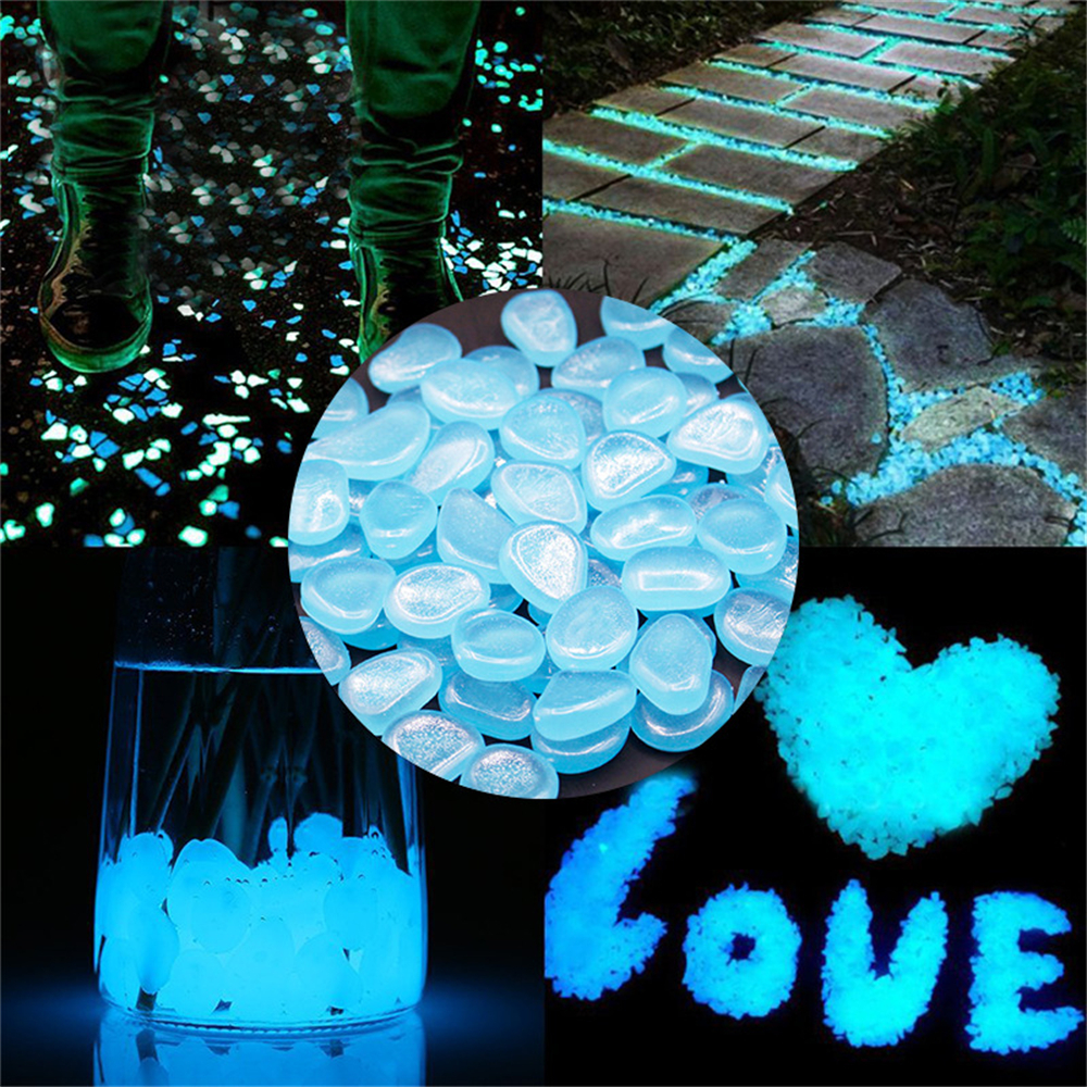 50pcs Luminous Stone Fluoresce - Fish Aquarium Home ulasan dan harga
