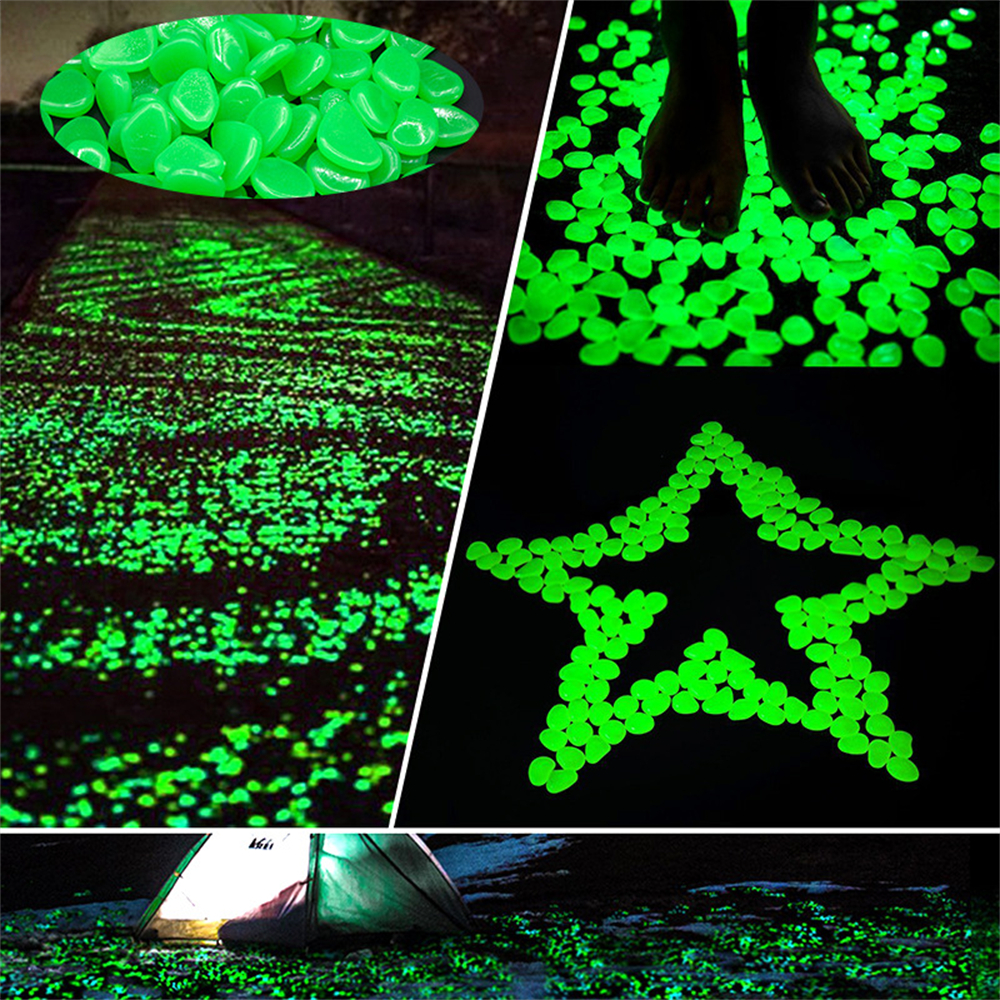 50pcs Luminous Stone Fluoresce - Fish Aquarium Home ulasan dan harga