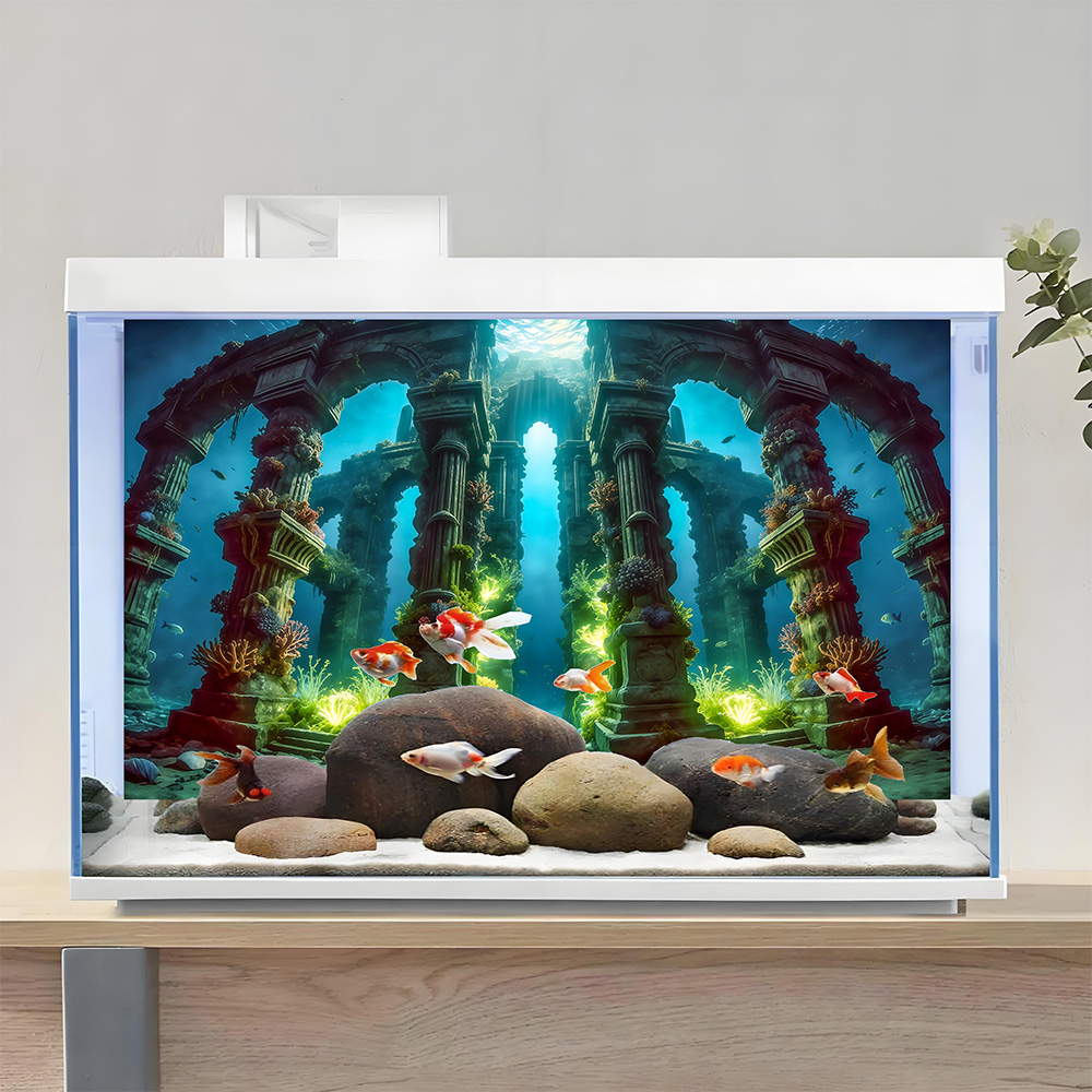 Deep-sea relics，Fish tank back - Aquarium Fish Poster ulasan dan harga