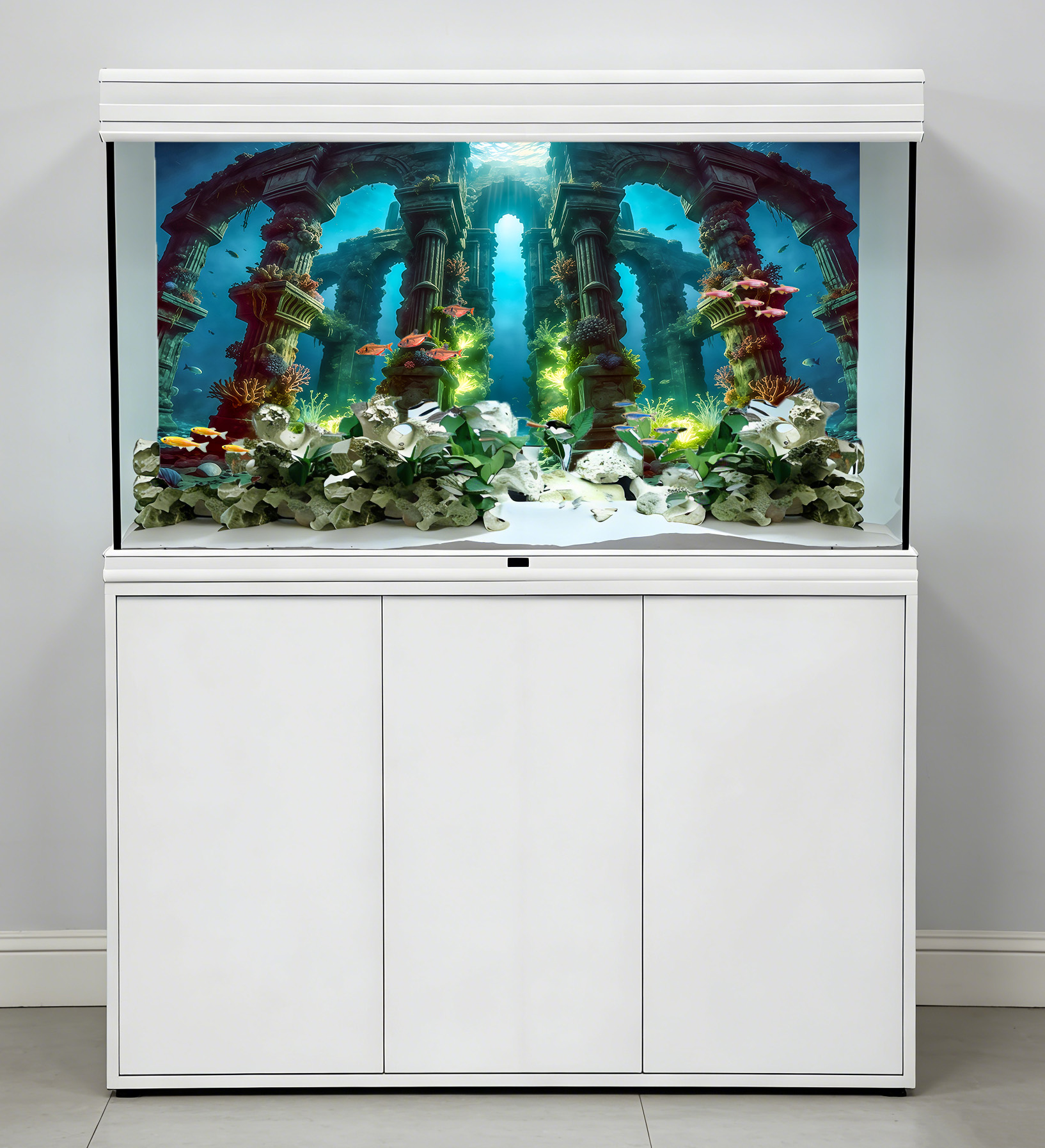 Deep-sea relics，Fish tank back - Aquarium Fish Poster ulasan dan harga