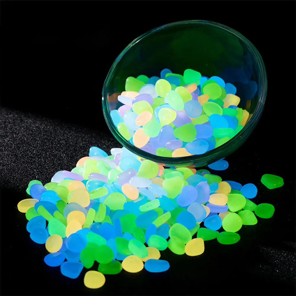 100Pcs Pebbles Glow In The Dar - Aquarium Fish Types ulasan dan harga