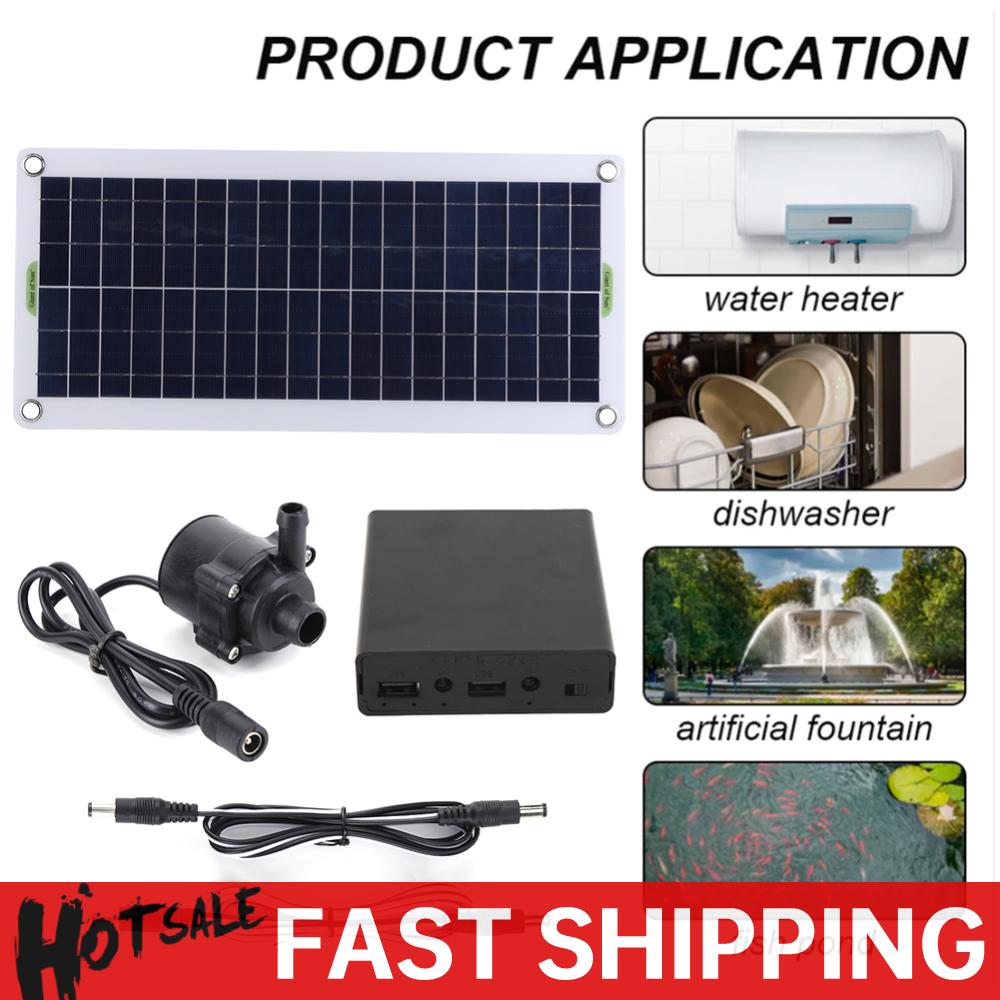 18V 30W Fountain Panel Pump Ga - Fish Aquarium Home ulasan dan harga