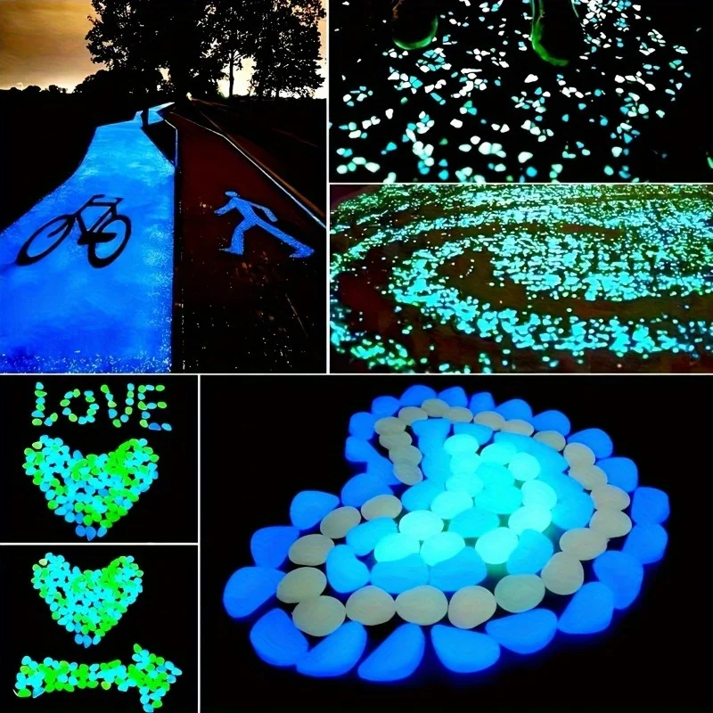 500Pcs Glow in The Dark Garden - Fish Aquarium Home ulasan dan harga